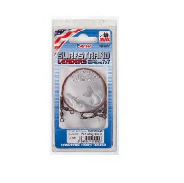 American Fishing Wire Surfstrand Onderlijn Big Fish 7x7 40cm 1 American Fishing Wire Surfstrand Onderlijn Big Fish 7x7 40cm