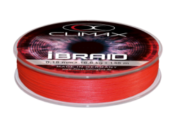 Gevlochten Lijn Climax IBraid Fluo Red 135m