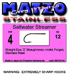 Grey Matzo Haak Saltwater Streamer