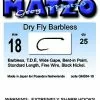Grey Matzo Haak DryFly Barbless