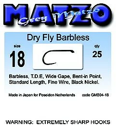 Grey Matzo Haak DryFly Barbless